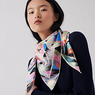 Marble Silk Fouets et Badines scarf 90 | Hermès Canada